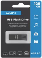 USB флеш накопитель_128 Gb Maxvi MK2 Dark grey монолит, металл - FD128GBUSB20C10MK2