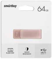 USB флеш накопитель 64 Gb SmartBuy M1 Metal Apricot металл, поворотная 3.0-3.2 Gen.1 SB064GM1A