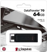 USB флеш накопитель 64 Gb Kingston DataTraveler 70 DT70-64GB - TYPE-C - USB 3.2 Gen 1