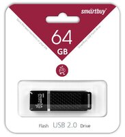 USB флеш накопитель 64 Gb SmartBuy Quartz Black SB64GBQZ-K