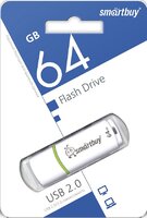 USB флеш накопитель 64 Gb SmartBuy Crown White SB64GBCRW-W
