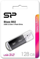 USB флеш накопитель_128 Gb Silicon Power Blaze B02 Black USB 3.0 - SP128GBUF3B02V1K