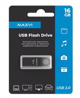 USB флеш накопитель 16 Gb Maxvi MK Dark grey монолит, металл - FD16GBUSB20C10MK