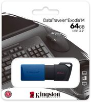 USB флеш накопитель 64 Gb Kingston DataTraveler Exodia M черный-синий DTXM-64GB