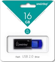 USB флеш накопитель 16 Gb SmartBuy Click Black-Blue SB16GBCL-B