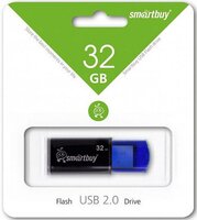 USB флеш накопитель 32 Gb SmartBuy Click Black-Blue SB32GBCL-B