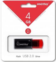 USB флеш накопитель 4 Gb SmartBuy Click Black-Red SB4GBCL-K