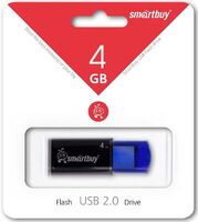 USB флеш накопитель 4 Gb SmartBuy Click Black-Blue SB4GBCL-B