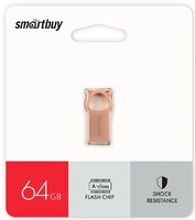 USB флеш накопитель 64 Gb SmartBuy MC5 Metal Kitty Pink SB064GBMC5