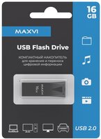 USB флеш накопитель 16 Gb Maxvi MK2 Dark grey монолит, металл - FD16GBUSB20C10MK2